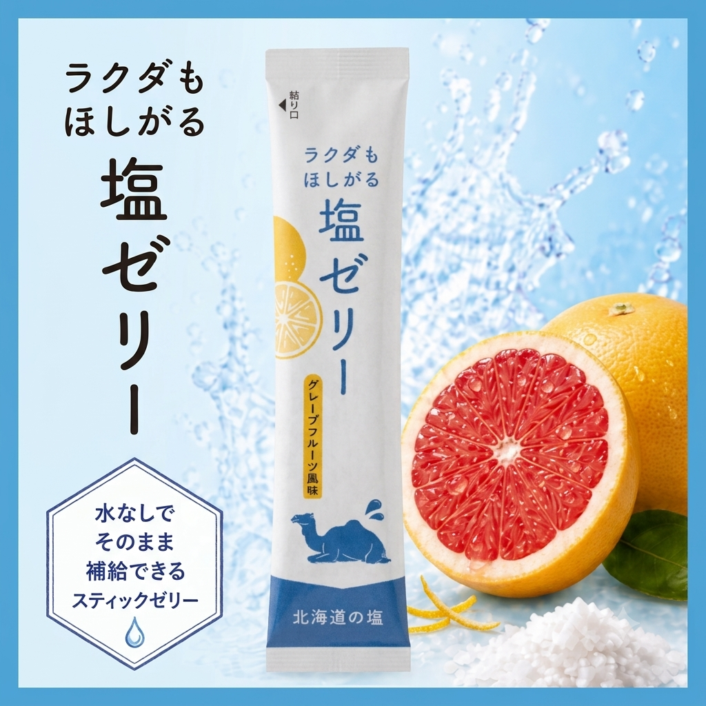 ラクダもほしがる塩ゼリー 100本入り